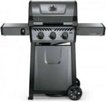 Napoleon Réchauds, Gris/Noir, Barbecue à gaz Freestyle F365SBPGT 3 brûleurs + Réchaud
