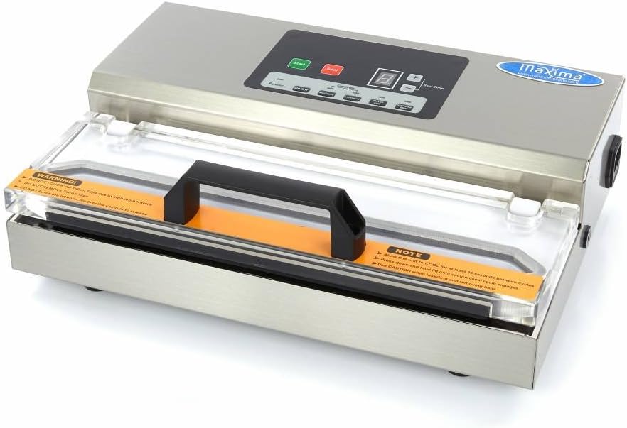 Maxima Appareils de mise sous vide, 475 W, 31 cm, 0.96 Bar, Argenté