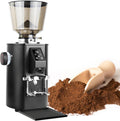 vnmudzeo Moulins électriques à meules, 252 × 210 × 478 mm, 453 g, 350 W, 220 V, 64 Mm, Beige/Noir, Moulin à Café Professionnel pour Expresso
