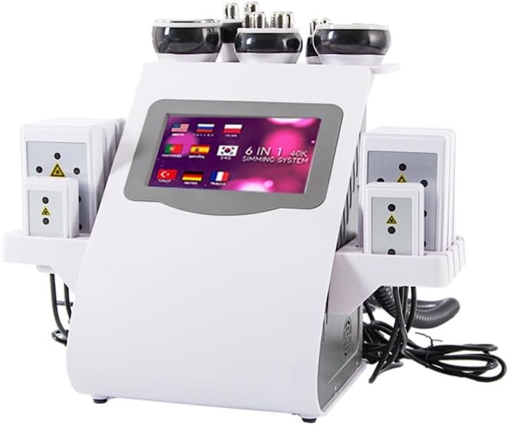 Binlingdaily appareil de massage, Noir, Machine de cavitation 40 K, machine de sculpture du corps 6 en 1 professionnelle pour levage de la peau