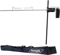 Auspit rôtissoire, Noir/Argent, 'The Little Aussie Legend Set Basic, Tournebroche Autonome en Acier pour Barbecue Portable