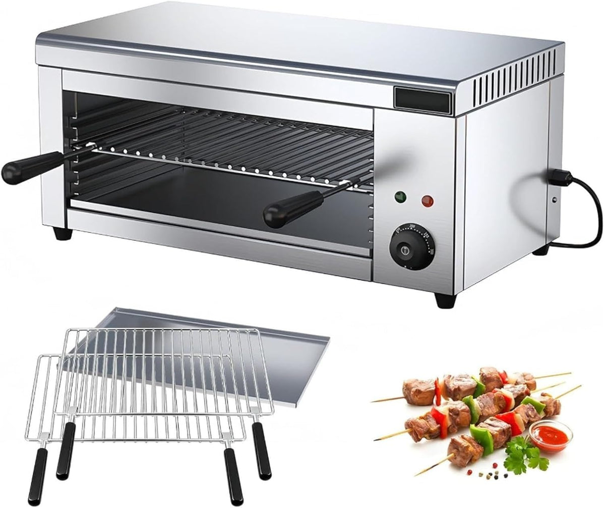 YUDINGKVN rôtissoire, 61x30x28 cm, 2000 W, Noir, Barbecue électrique, gril à salamandre for usage domestique et Commercial