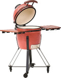 Beliani barbecue à charbon, Rouge/Noir