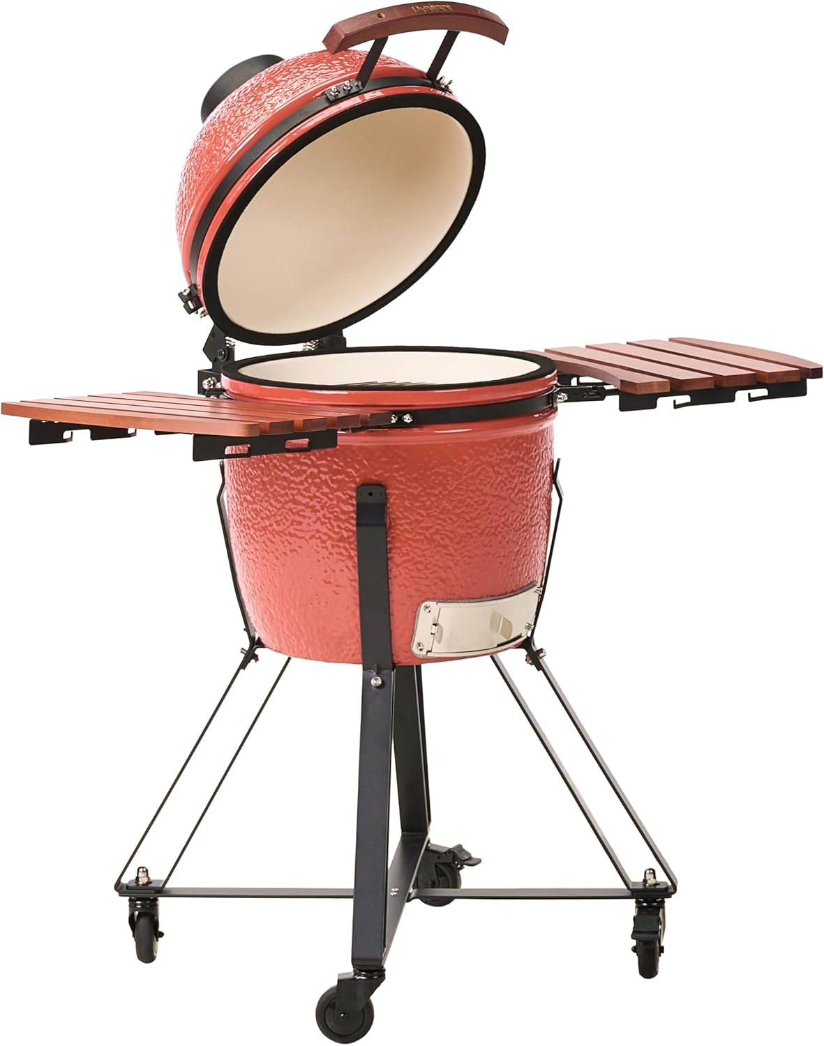 Beliani barbecue à charbon, Rouge/Noir