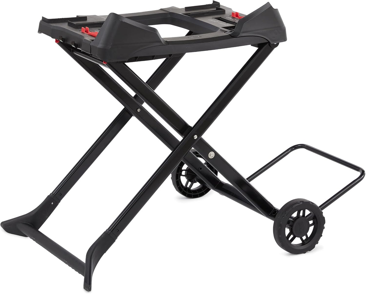Weber Chariots pour barbecue, Noir/Rouge, Chariot Portable, Compatible avec Les séries Q1XXN et Q2XXN