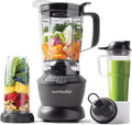 NutriBullet blender, 1200 W, 1,8 l, Gris, Mixeur chaud et froid Combo charbon, Comprend une puissante base
