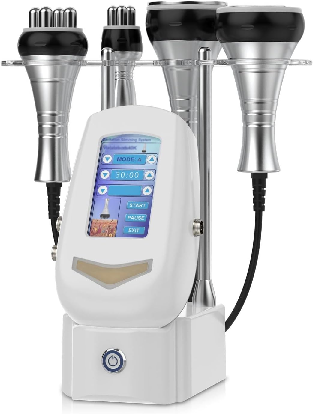 Qewher Amincissants et raffermissants, Noir, Cellulite 4 en 1 40K Cavitation et radiofréquence