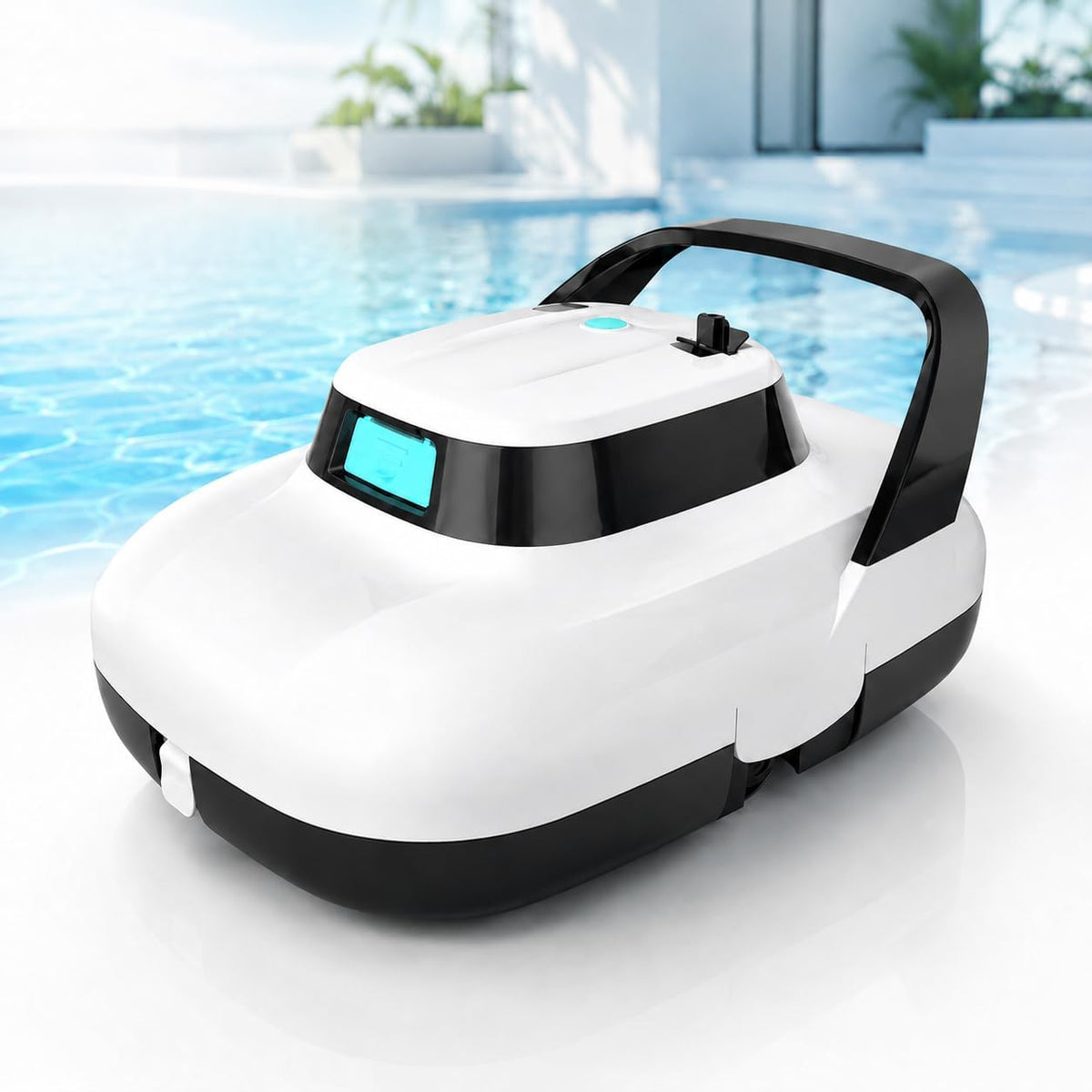 Robot Systèmes de nettoyage automatique, 3 L, Noir, nettoyeur de piscine sans fil, autonomie de 180 minutes