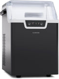 KLARSTEIN machine à glaçons, 34 x 23 x 37 cm, 200 W, 1,7 litres, 12 kg, Noir, Machine a Glacons, Machine à Glacons pour la Maison