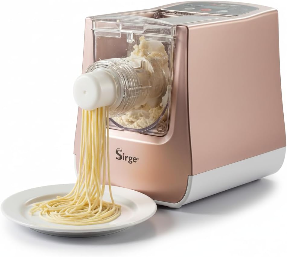 Sirge machine à pâtes, 300 W, 650 g, Noir, automatique PASTARITA, 22 types de pâtes, Sans gluten, rapide et compacte