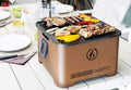 Linea Vz S.r.l barbecue à charbon, Marron/Noir, Barbecue Grill Happy portable et innovant, fonctionnement à pellets