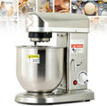 asdchZen robot pâtissier, 5 L, Argenté, Professionnel, 3 Vitesses, Bol Mélangeur en Acier Inoxydable