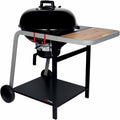 Somagic barbecue à charbon, 57 cm, Noir/Gris/Marron, Barbecue Charbon Montana - Cuve Ø, Chariot Acier, Tablette Latérale