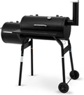 Tepro barbecue à charbon, 54 x 30 cm, Noir, Gril à charbon Smoker Wichita, surface de cuisson : environ