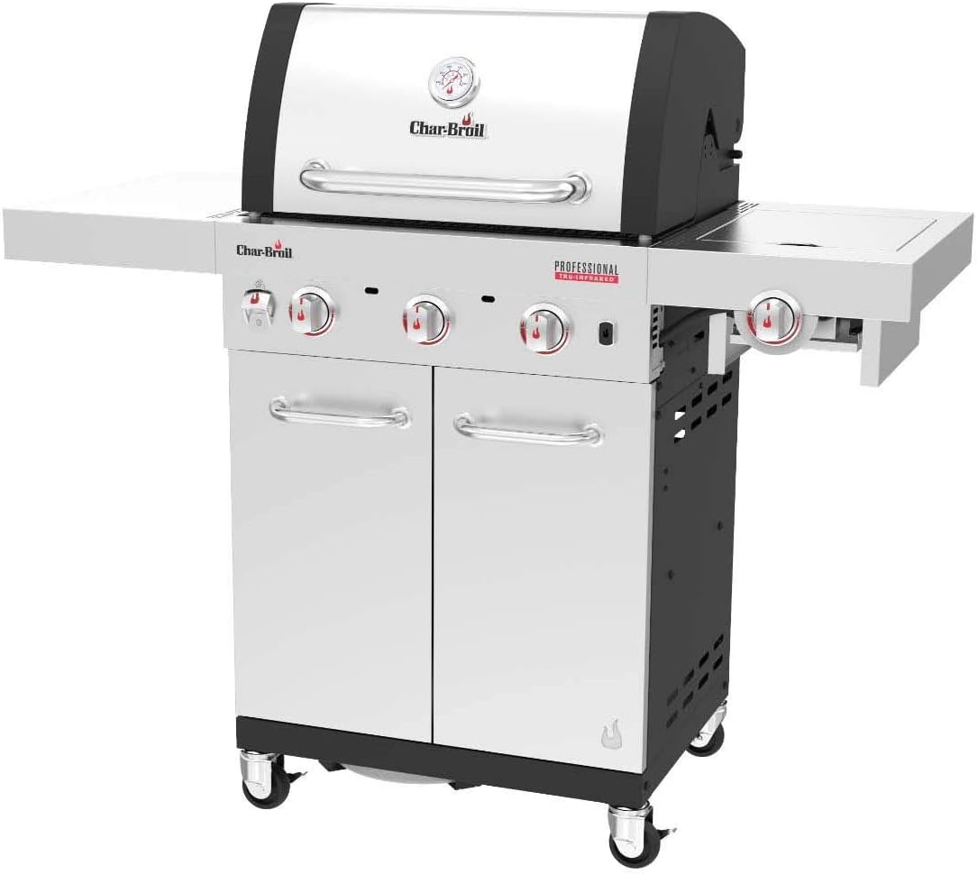 Charbroil Barbecues au gaz naturel, Noir/Argent, Barbecue à gaz Char-Broil Professional PRO S 3