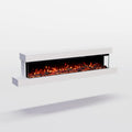 GLOW FIRE cheminée électrique, 1800 W, Noir, contrôle par application, effet craquelé et minuterie