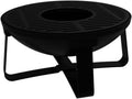 Somagic braséro, 52CM, Noir, BRASERO CUVE Fonte EMAILEE DIAM