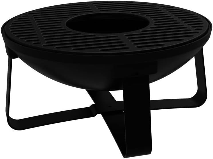 Somagic braséro, 52CM, Noir, BRASERO CUVE Fonte EMAILEE DIAM