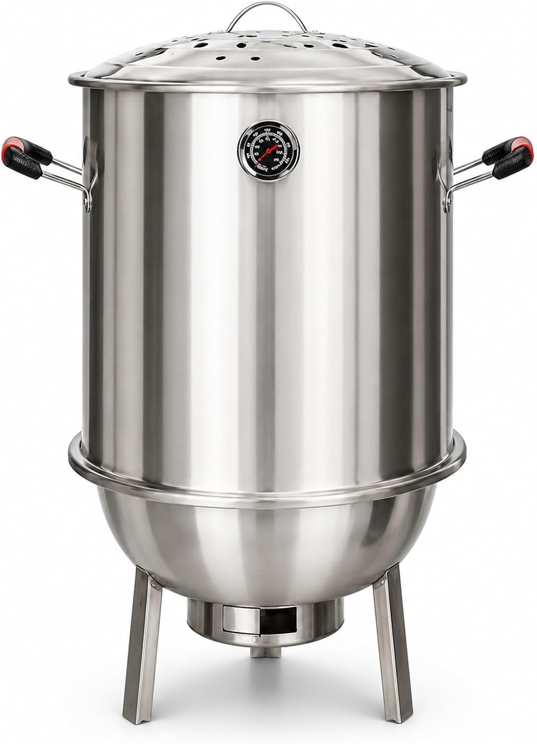 WPWSDWMX barbecue à charbon, 42 cm, Acier inoxydable, Argent