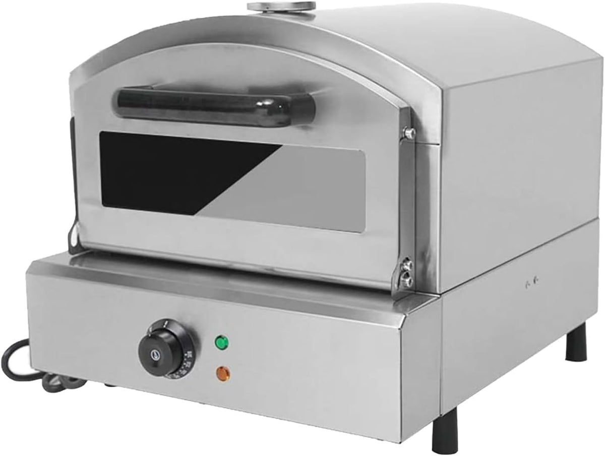 Kindevieft four à pizza, 425x520x410 mm, 2000 W, 12 Pouces, Argent/Noir