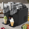 ZYLDDS sorbetière, 39,8 × 19 × 40,7 cm, 2 L / 68 oz, 185 W, Noir/Blanc, Machine à Granita, Sécurité Enfant