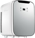 GIZNXBA mini réfrigérateur, 20 L, 220 V, Argenté, Mini Frigo De Chambre Pour Le Bureau, Petit Frigo Cosmetique