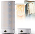 ZHPPED Séchoirs à vêtements, Blanc, Sèche-Linge Portable, Machine À Repasser À Vapeur, Circulation D'air Chaud À 360°