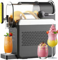 IqdZynx Machines à granité, 434 × 156 × 427 mm, Noir, Machine à Granita, Machine à Boissons, Machine à Margaritas