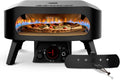 cozze four à pizza, 34,5 cm, Noir, ® 13' Four a Pizza Gaz Pierre Rotative Édition e Ø │ Extérieur 600°C, Cuisson en 2 minutes