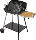 Happy Garden barbecue à charbon, Noir/Argent/Bois, SOMAGIC - Barbecue au charbon de bois EXEL DUO GRILL