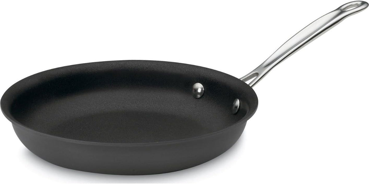 CUISINART Poêles à frire, Noir/Argent, 622 Classique de Chef antiadhésif Dur anodisé Ouvert Skillet 9-inch Noir