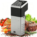 YANGYMM Bains-marie sous vide, 130 x 115 x 320 mm, 1600 W, 1600 W, Acier inoxydable, Noir, écran tactile LCD