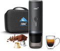 CERA+ machine à café, Noir/Argenté, Cafetière portable avec batterie