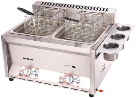 Friteuse Friteuses, 2 x 8, Argenté, restaurant