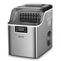 COSTWAY machine à glaçons, 18 kg, 3,2 L, Argent/Noir, Machine a Glacons à Affichage LCD, Minuterie 24 Heures