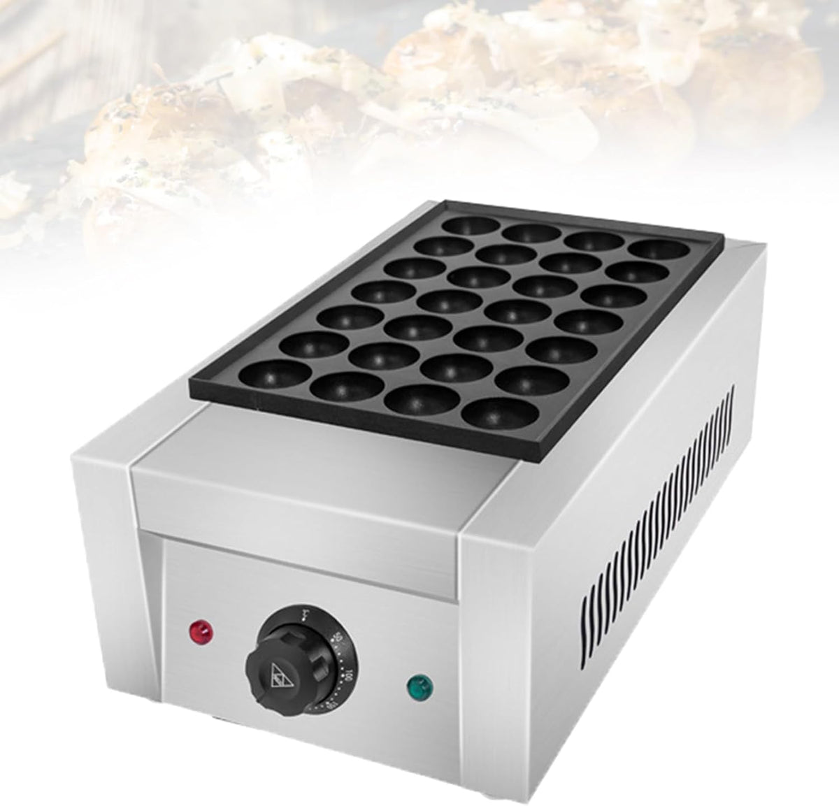 WCXTY Machines à gaufres et croques, Argenté, Appareil à Takoyaki Professionnel-Machine à Poffertjes