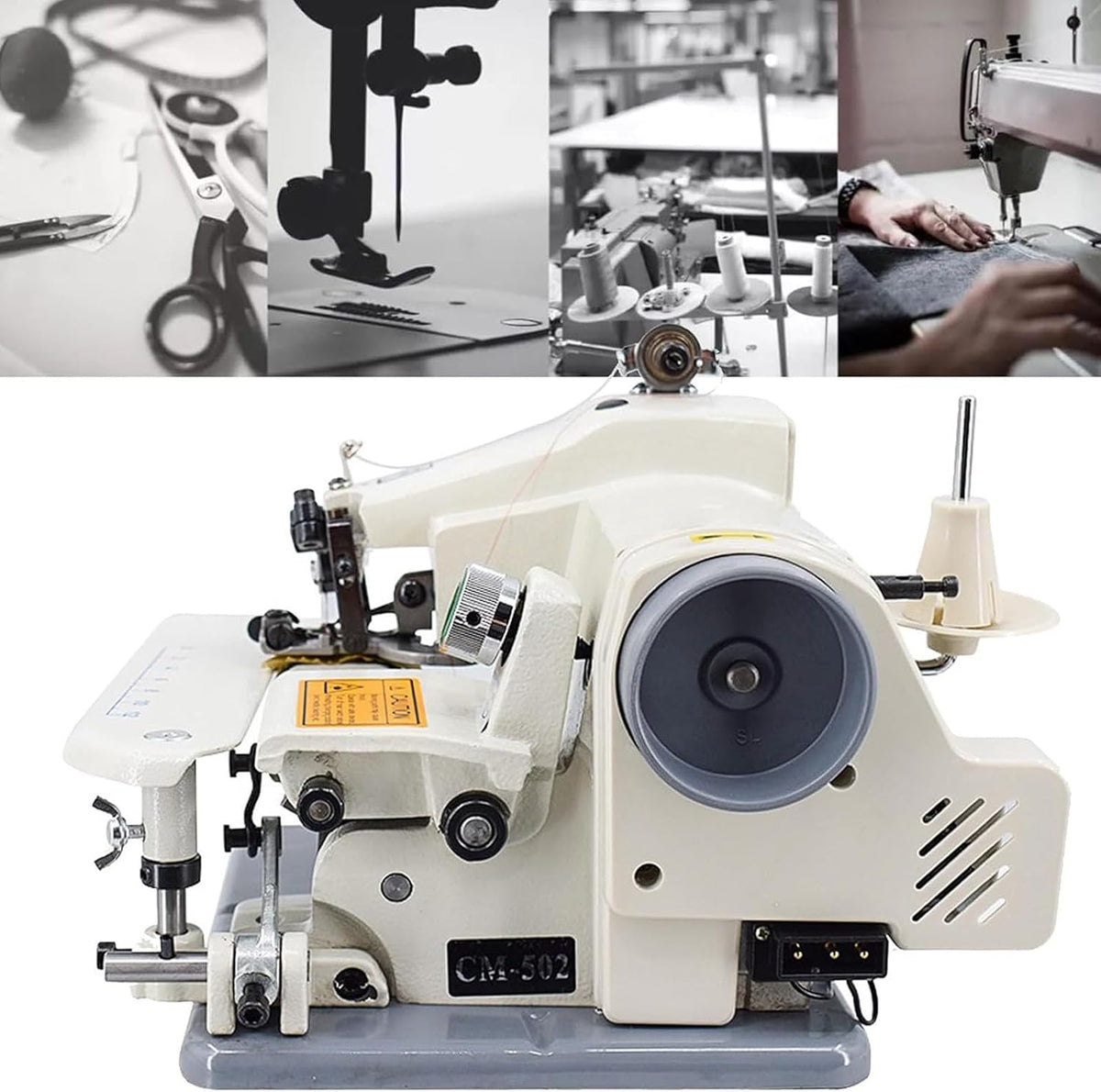 Machine machine à coudre, 8 mm, Gris, à ourler point aveugle pour modifications professionnelles, 10 aiguilles