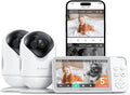 Dr.Care Moniteurs vidéo, Noir, Babyphone Camera WiFi 2K, 2 caméras, App & Alerte Mouvement