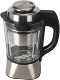 ZYSLXHOCZ broyeur, ECO-PB907, 1,75 L (bocal en verre résistant à la chaleur), 2 L, PP/ABS/SS/Verre, Argent
