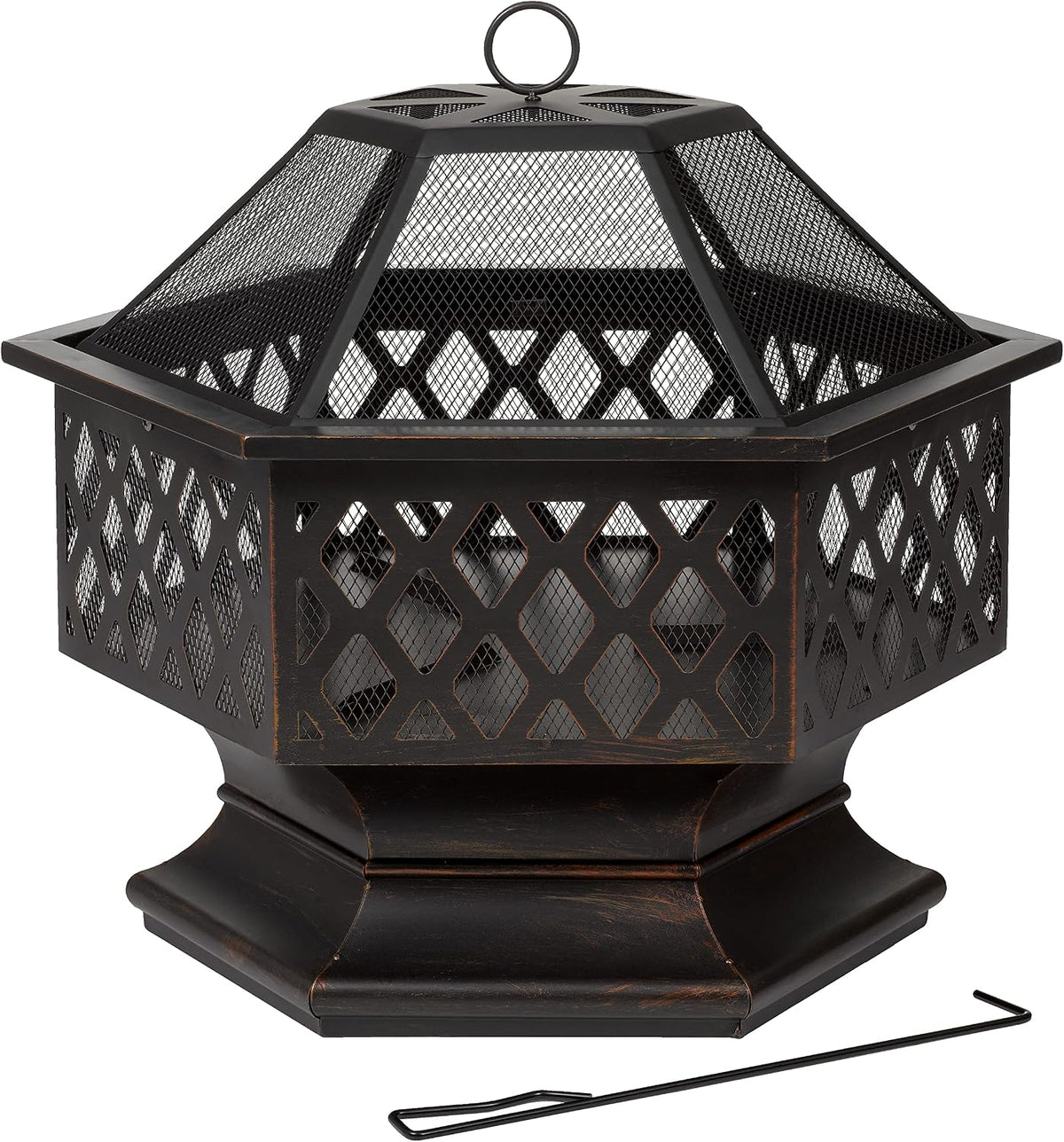 Tepro braséro, 70 x 60,5 x 62 cm, Bronze, Cheminée Farview