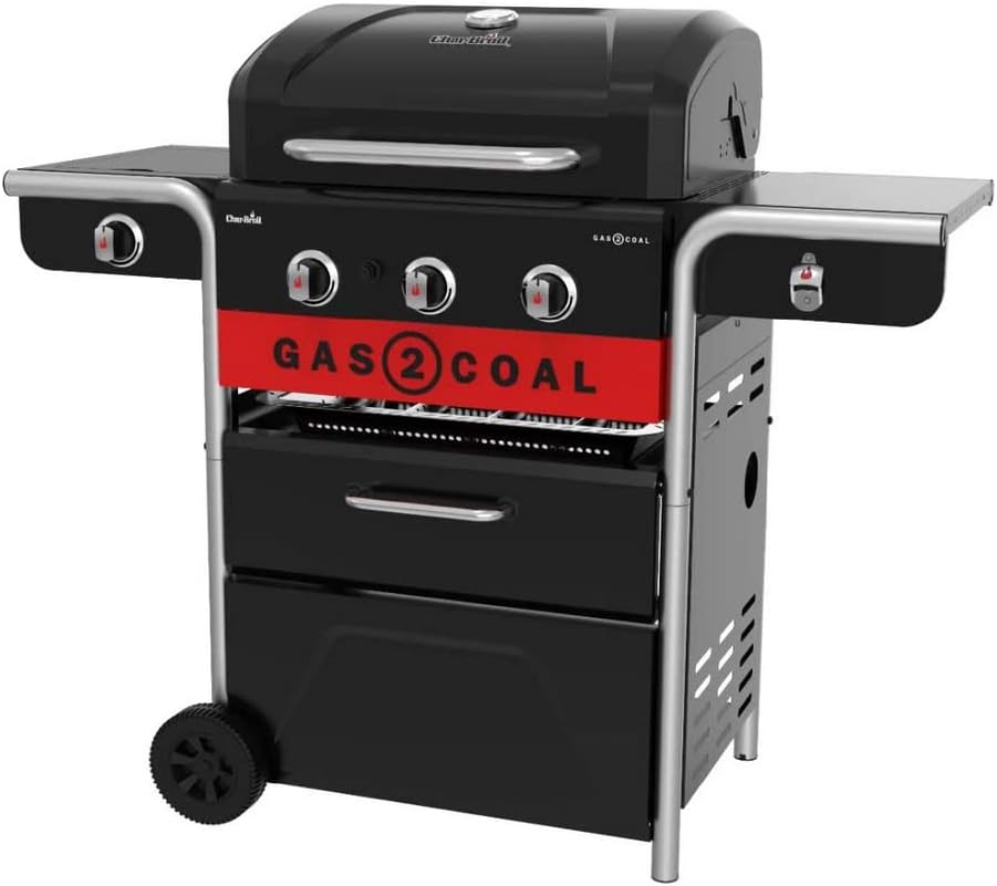 Charbroil barbecue à charbon, 62 x 43 cm, Noir/Rouge