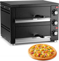 KJHYYPP four à pizza, 17,9'*13,8'*13,4', 2200 W, 2200 W, Noir/Argenté, électrique, comptoir de 12', minuterie de 60 Minutes