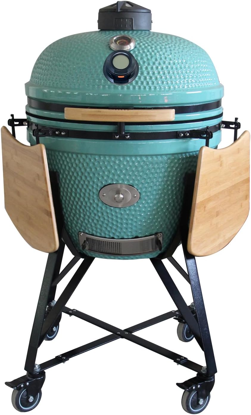 YNNI KAMADO Thermomètres à friture, Cyan, Bundle 27' Including Extras TQTT27CY