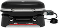 Weber Grills électriques d'extérieur, 33 × 49 cm, Noir, Lumin Barbecue électrique/Jusqu'à 315 °C, thermomètre intégré au Couvercle