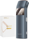Mihilo épilateur à lumière pulsée, 12 cm, Noir, Epilateur Lumiere Pulsee, ² saphir Refroidissement, 3 PULSE de 25 J
