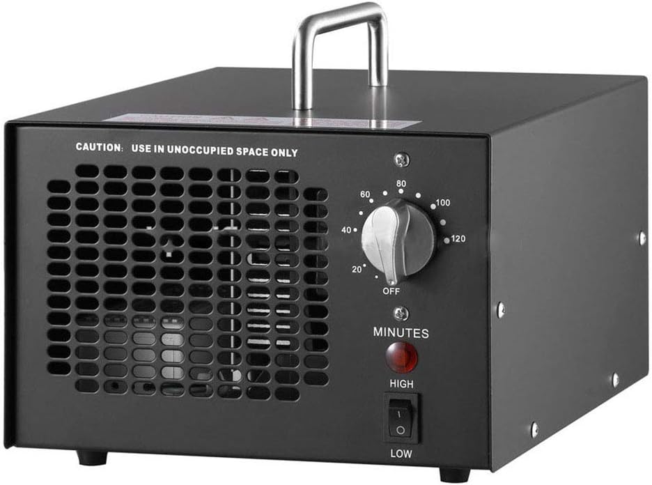 PEAKMETER groupe électrogène, Gris, Générateur Ozone Portable de Sortie d'ozone réglable, 2 Heures minuterie