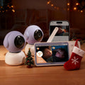 BOIFUN Moniteurs vidéo, Noir, Babyphone vidéo et audio 2K avec 2 caméras, écran 5' IPS, contrôle par application mobile et écran