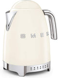 Smeg Bouilloires électriques, 2 400 W, 1,7 L, 2400 W, Noir, Bouilloire à Température Variable KLF04CREU, Plusieurs Température
