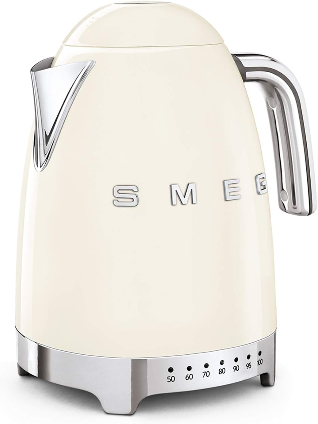 Smeg Bouilloires électriques, 2 400 W, 1,7 L, 2400 W, Noir, Bouilloire à Température Variable KLF04CREU, Plusieurs Température