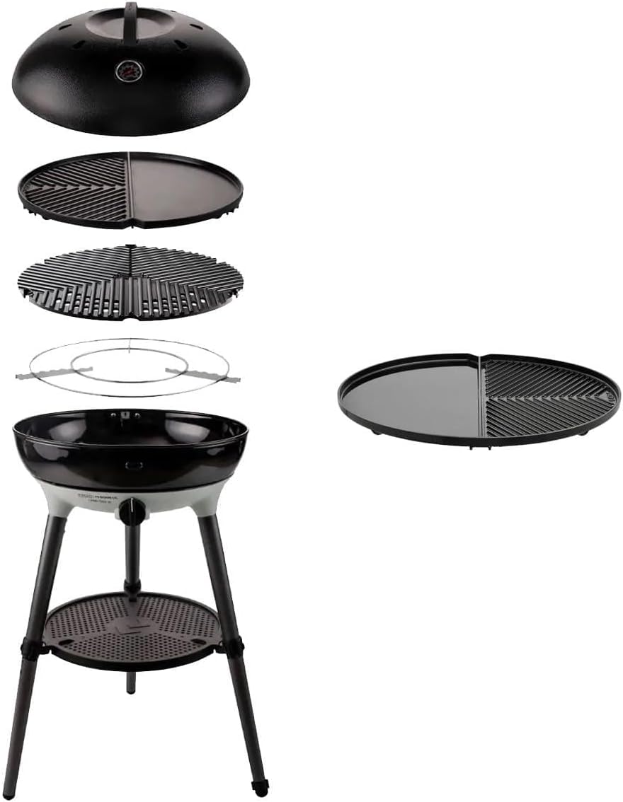 Cadac Barbecues au gaz naturel, 46 cm, Noir/Argent